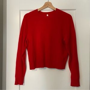 Aritzia Cropped Cashmere Sweater